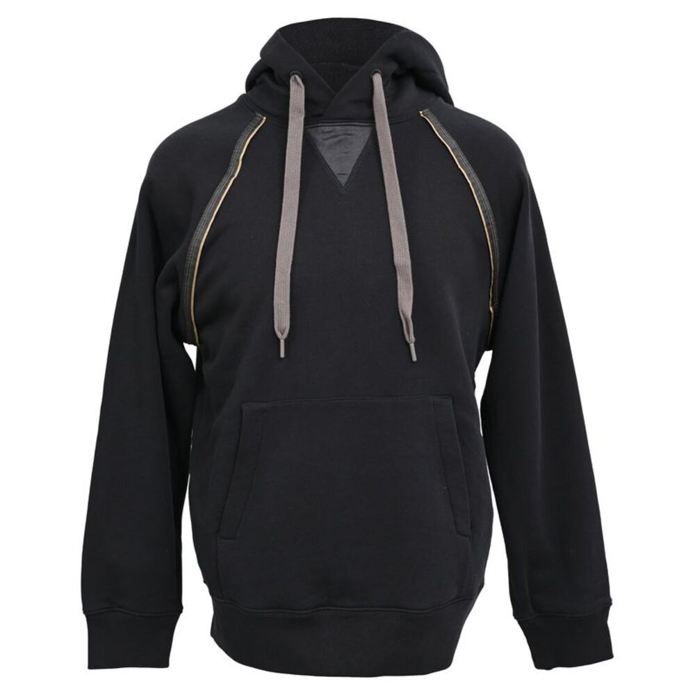 Theory Hoodie Sweatshirt in Black Cotton